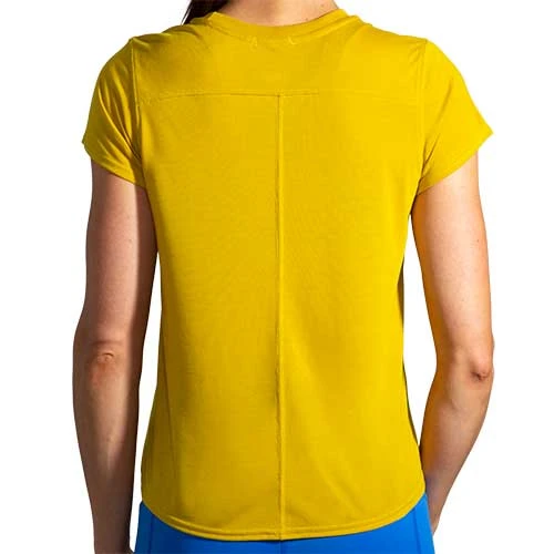 Brooks Women's Distance Short Sleeve - Golden Hour 3 Brooks Women's Distance Short Sleeve - Golden Hour