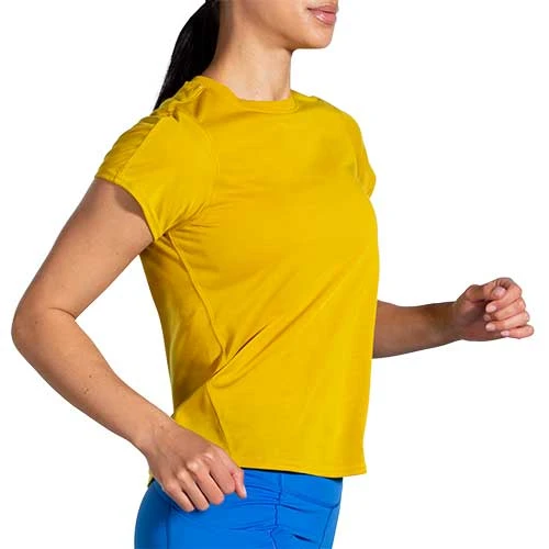 Brooks Women's Distance Short Sleeve - Golden Hour 5 Brooks Women's Distance Short Sleeve - Golden Hour