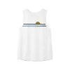 Brooks Women's Distance Tank - White/Wake Up & Run Tops