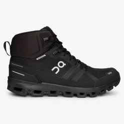 On Running Men's Cloudrock Waterproof Hiking Shoe- All Black - Regular (D) Shoes