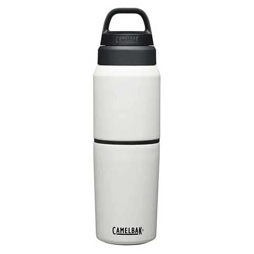 CamelBak MultiBev 17 Oz Bottle / 12 Oz Cup Insulated Stainless Steel - White/White Hydration, Belts, And Waterbottles 3 CamelBak MultiBev 17 Oz Bottle / 12 Oz Cup Insulated Stainless Steel - White/White Hydration, Belts, And Waterbottles