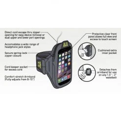 Amphipod Run ArmPod SmartView Sumo Phone Holder - Black