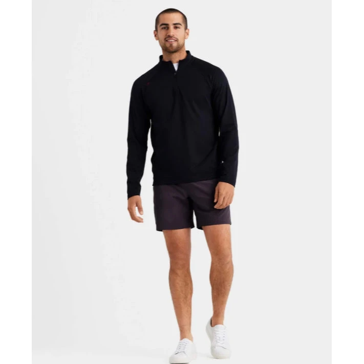 Rhone Apparel Men's Retro Session 1/4 Zip Top - Nero Black 5 Rhone Apparel Men's Retro Session 1/4 Zip Top - Nero Black