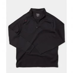 Rhone Apparel Men's Retro Session 1/4 Zip Top - Nero Black
