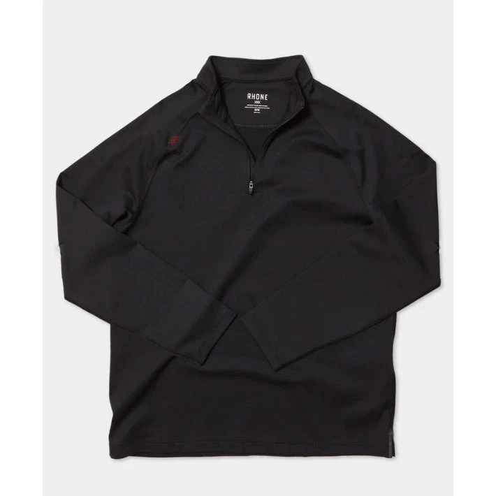 Rhone Apparel Men's Retro Session 1/4 Zip Top - Nero Black 1 Rhone Apparel Men's Retro Session 1/4 Zip Top - Nero Black