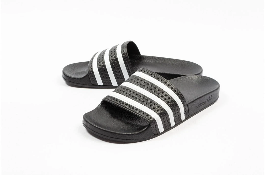 Adidas Unisex Adilette Slide Sandals - Core Black/White/Core Black 2 Adidas Unisex Adilette Slide Sandals - Core Black/White/Core Black