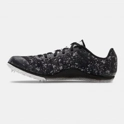 Under Armour Unisex Brigade XC Low Spikes - Black/White-Regular (D)