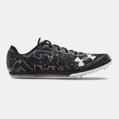 Under Armour Unisex Brigade XC Low Spikes - Black/White-Regular (D)