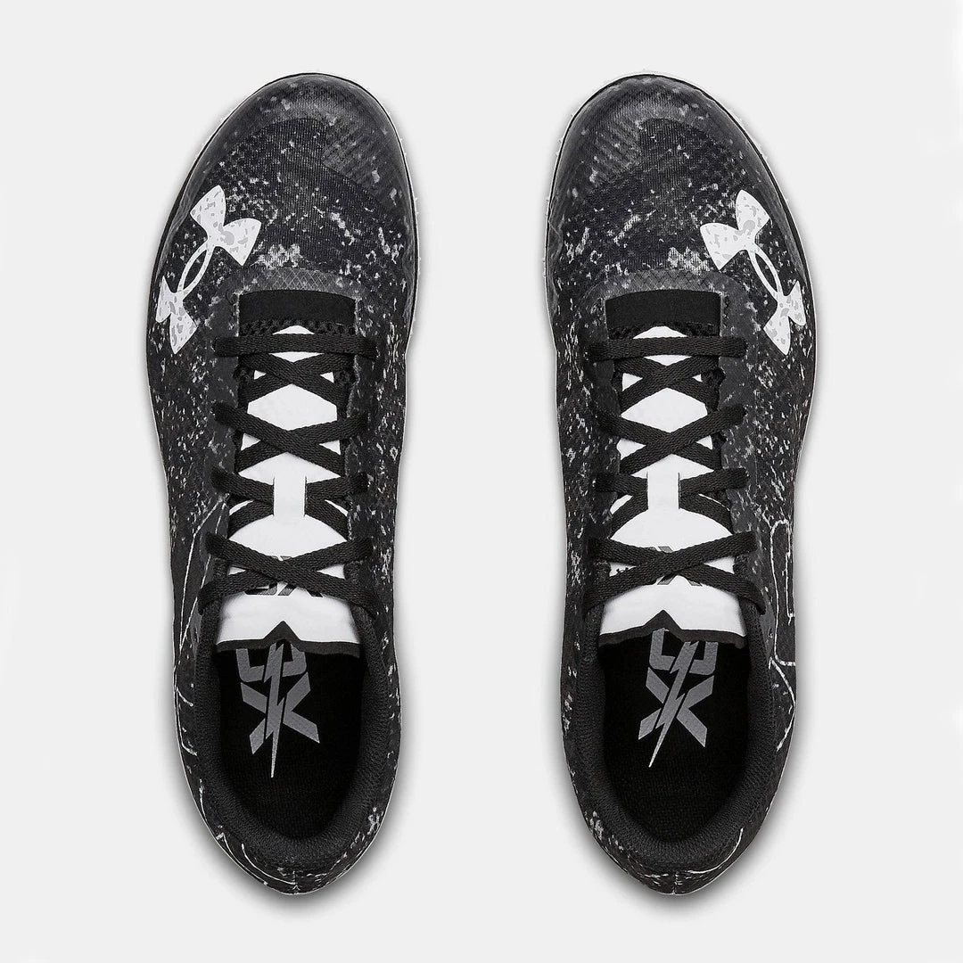 Under Armour Unisex Brigade XC Low Spikes - Black/White-Regular (D) 5 Under Armour Unisex Brigade XC Low Spikes - Black/White-Regular (D)