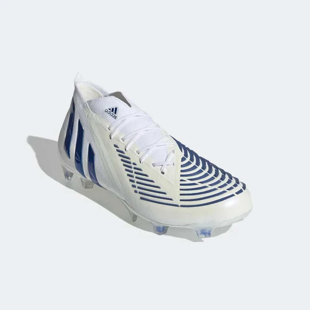 Adidas Men's Predator Edge .1 Firm Ground Soccer Shoe-Ftwr White/Harbor Blue 2 Adidas Men's Predator Edge .1 Firm Ground Soccer Shoe-Ftwr White/Harbor Blue