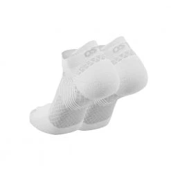 OS1st FS4 Plantar Fasciitis No Show Double Tab - White/Grey