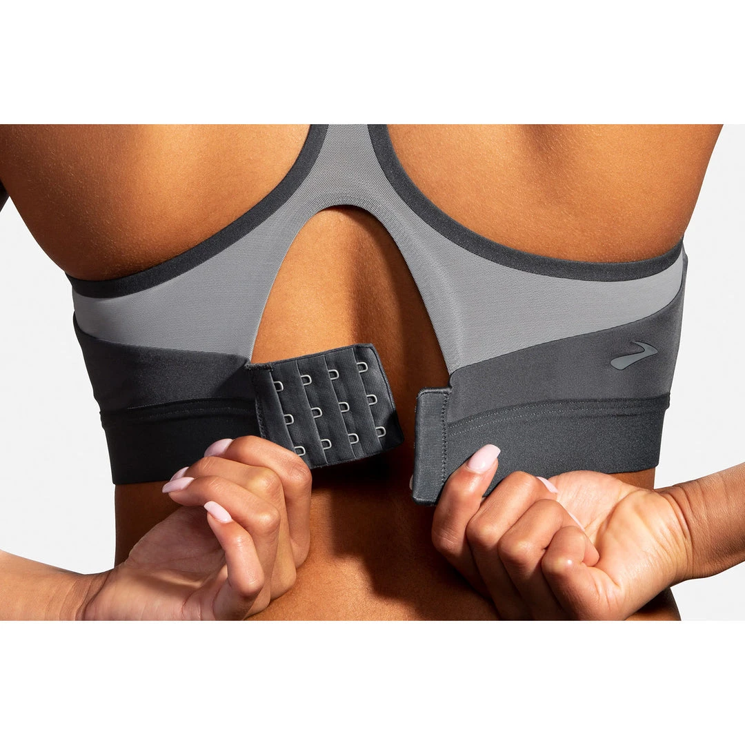 Brooks Women's Dare Racerback Run Bra - Asphalt Bras 6 Brooks Women's Dare Racerback Run Bra - Asphalt Bras