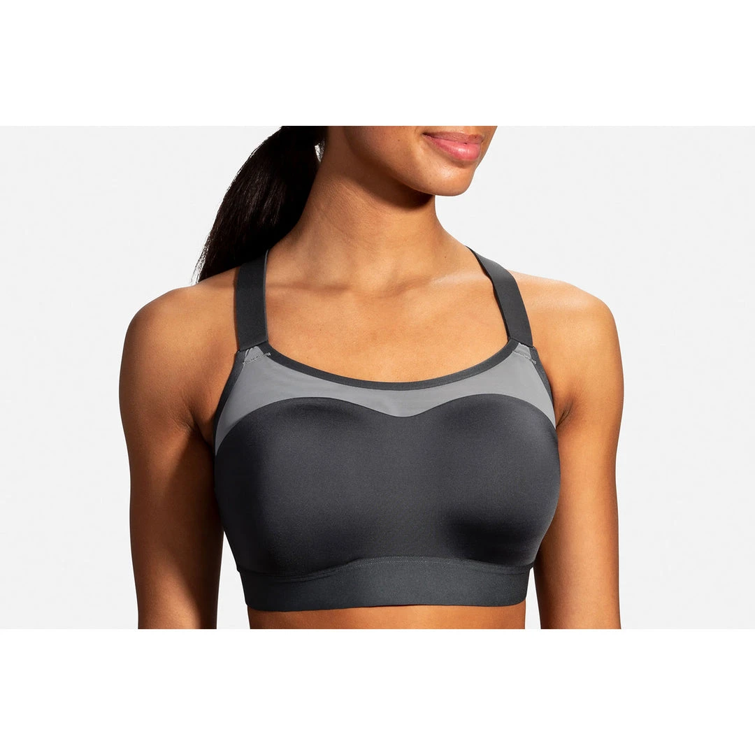 Brooks Women's Dare Racerback Run Bra - Asphalt Bras 11 Brooks Women's Dare Racerback Run Bra - Asphalt Bras