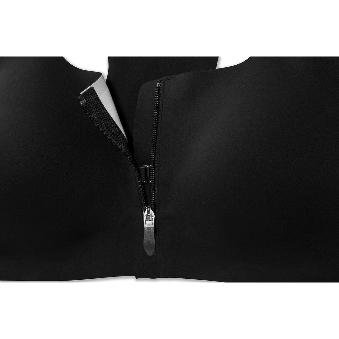 Brooks Women's Dare Zip Run Bra - Black 2 Brooks Women's Dare Zip Run Bra - Black