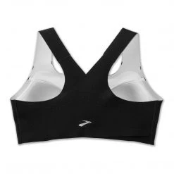 Brooks Women's Dare Zip Run Bra - Black 10 Brooks Women's Dare Zip Run Bra - Black