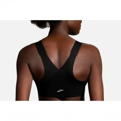 Brooks Women's Dare Zip Run Bra - Black 12 Brooks Women's Dare Zip Run Bra - Black
