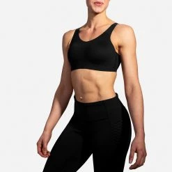 Brooks Bras Women's Dare Scoopback Run Bra - Black 16 Brooks Bras Women's Dare Scoopback Run Bra - Black