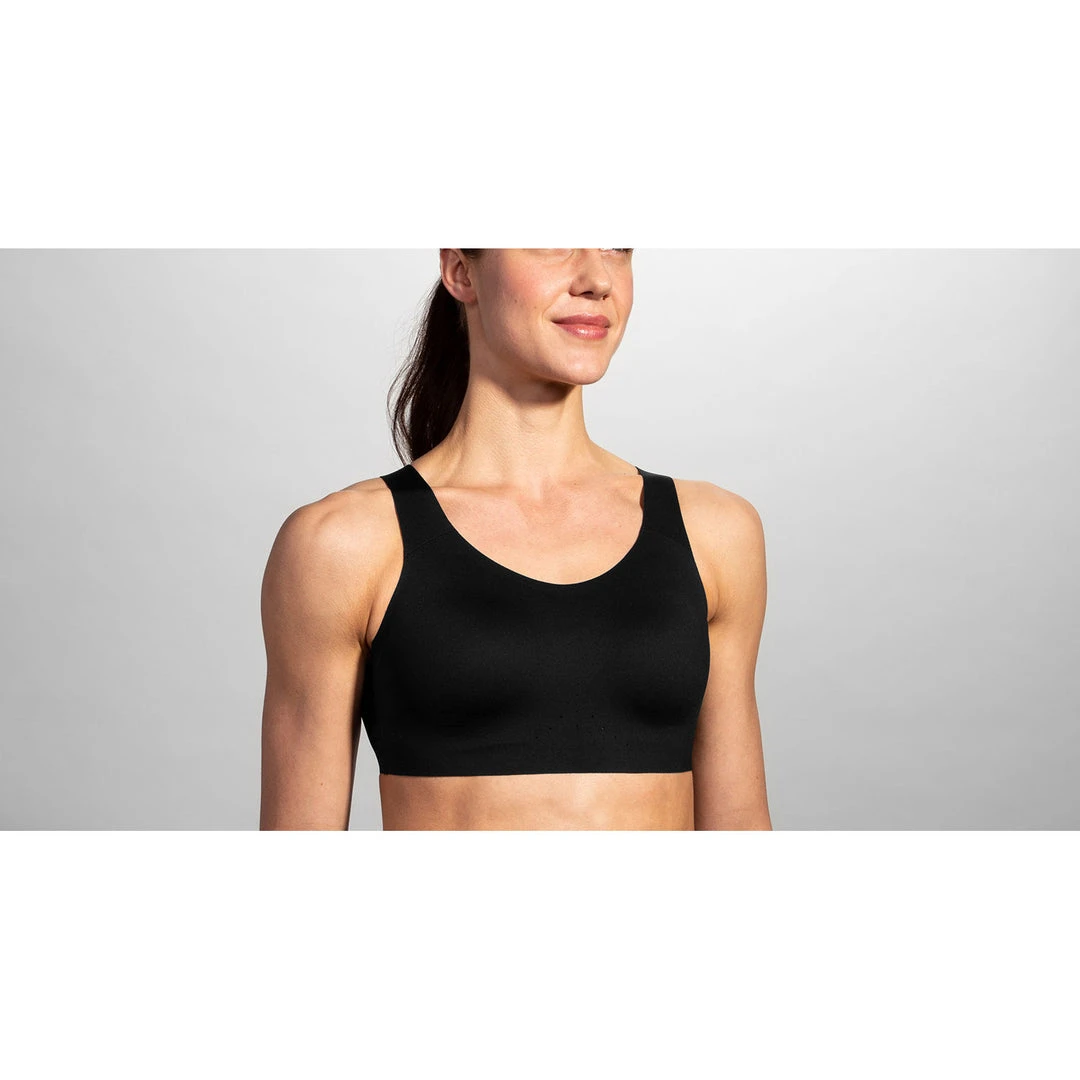 Brooks Bras Women's Dare Scoopback Run Bra - Black 8 Brooks Bras Women's Dare Scoopback Run Bra - Black