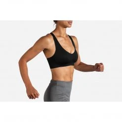 Brooks Women's Drive 3 Pocket Run Bra - Black Bras