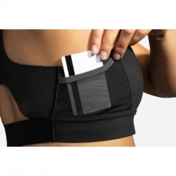 Brooks Women's Drive 3 Pocket Run Bra - Black Bras