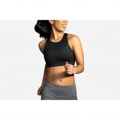 Brooks Women's Drive 3 Pocket Run Bra - Black Bras