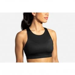 Brooks Women's Drive 3 Pocket Run Bra - Black Bras