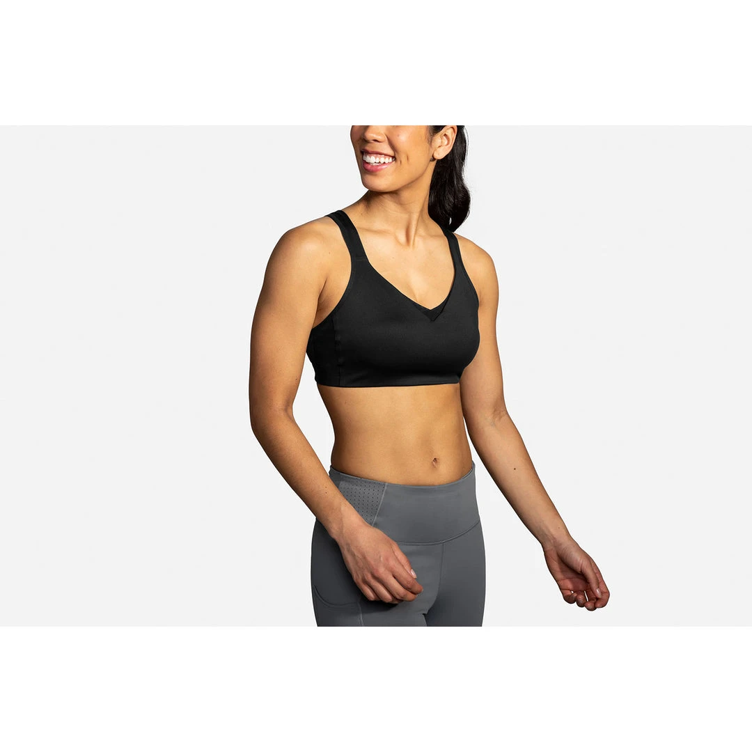 Brooks Women's Drive Convertible Run Bra - Black 8 Brooks Women's Drive Convertible Run Bra - Black