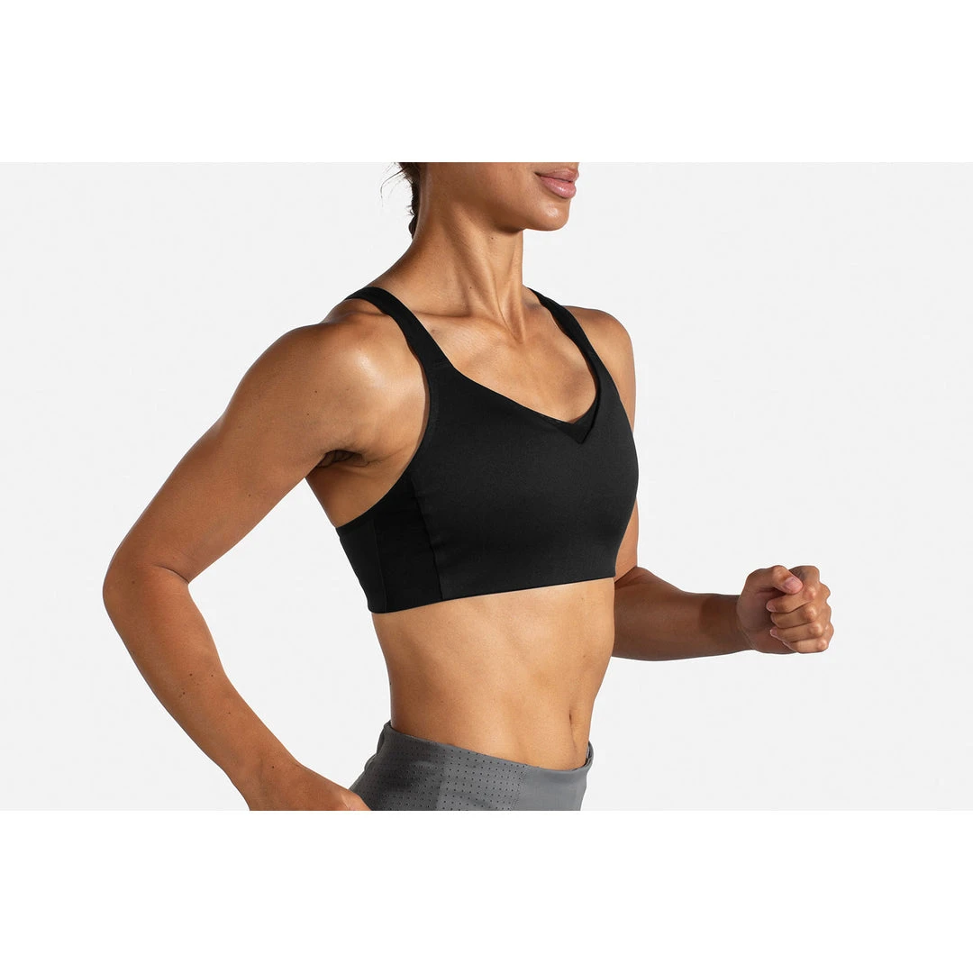 Brooks Women's Drive Convertible Run Bra - Black 9 Brooks Women's Drive Convertible Run Bra - Black