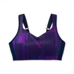 Brooks Women's Drive Convertible Run Bra - Matrix Navy Print