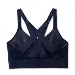 Brooks Women's Drive Interlace Run Bra - Navy Bras