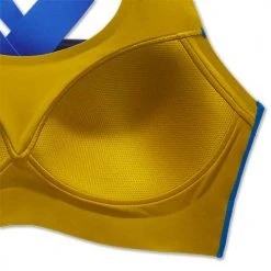 Brooks Women's Dare Crossback Run Bra 2.0 - Bluetiful/Golden Hour Bras 12 Brooks Women's Dare Crossback Run Bra 2.0 - Bluetiful/Golden Hour Bras