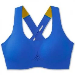 Brooks Women's Dare Crossback Run Bra 2.0 - Bluetiful/Golden Hour Bras