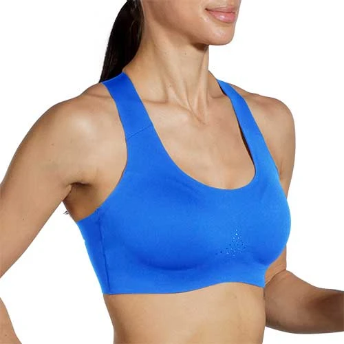 Brooks Women's Dare Crossback Run Bra 2.0 - Bluetiful/Golden Hour Bras 8 Brooks Women's Dare Crossback Run Bra 2.0 - Bluetiful/Golden Hour Bras