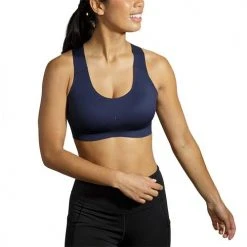Brooks Women's Dare Crossback Run Bra 2.0 - Navy 12 Brooks Women's Dare Crossback Run Bra 2.0 - Navy
