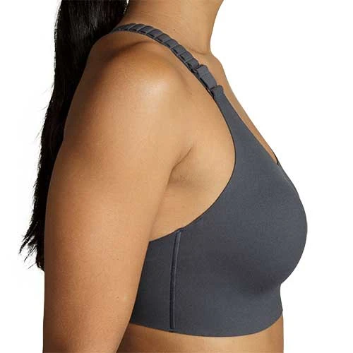 Brooks Women's Dare Racerback Run Bra 2.0 - Asphalt 9 Brooks Women's Dare Racerback Run Bra 2.0 - Asphalt