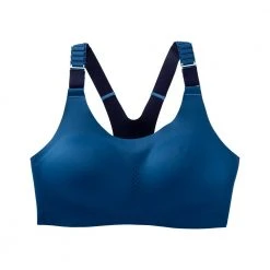 Brooks Women's Dare Racerback 2.0 Bra - Blue Ash/Navy Bras