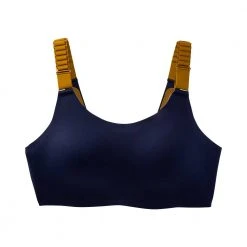 Brooks Women's Dare Scoopback - Navy/Burnt Olive/Ice Blue Bras