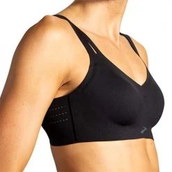 Brooks Women's Dare Strappy Run Bra 2022 - Black, Black 12 Brooks Women's Dare Strappy Run Bra 2022 - Black, Black