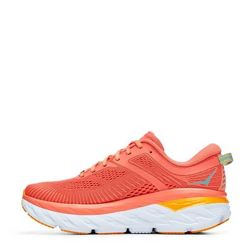 HOKA Women's Bondi 7 Running Shoe - Camellia/Coastal Shade - Regular (B) 5 HOKA Women's Bondi 7 Running Shoe - Camellia/Coastal Shade - Regular (B)