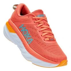 HOKA Women's Bondi 7 Running Shoe - Camellia/Coastal Shade - Regular (B) 9 HOKA Women's Bondi 7 Running Shoe - Camellia/Coastal Shade - Regular (B)