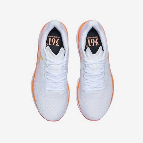 361 Shoes Women's Kairos Running Shoe - White/Georgia Peach - Regular (B) 4 361 Shoes Women's Kairos Running Shoe - White/Georgia Peach - Regular (B)