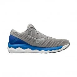 Mizuno Shoes Men's Wave Sky 4 Waveknit Running Shoe - Frost Grey - Regular (D)