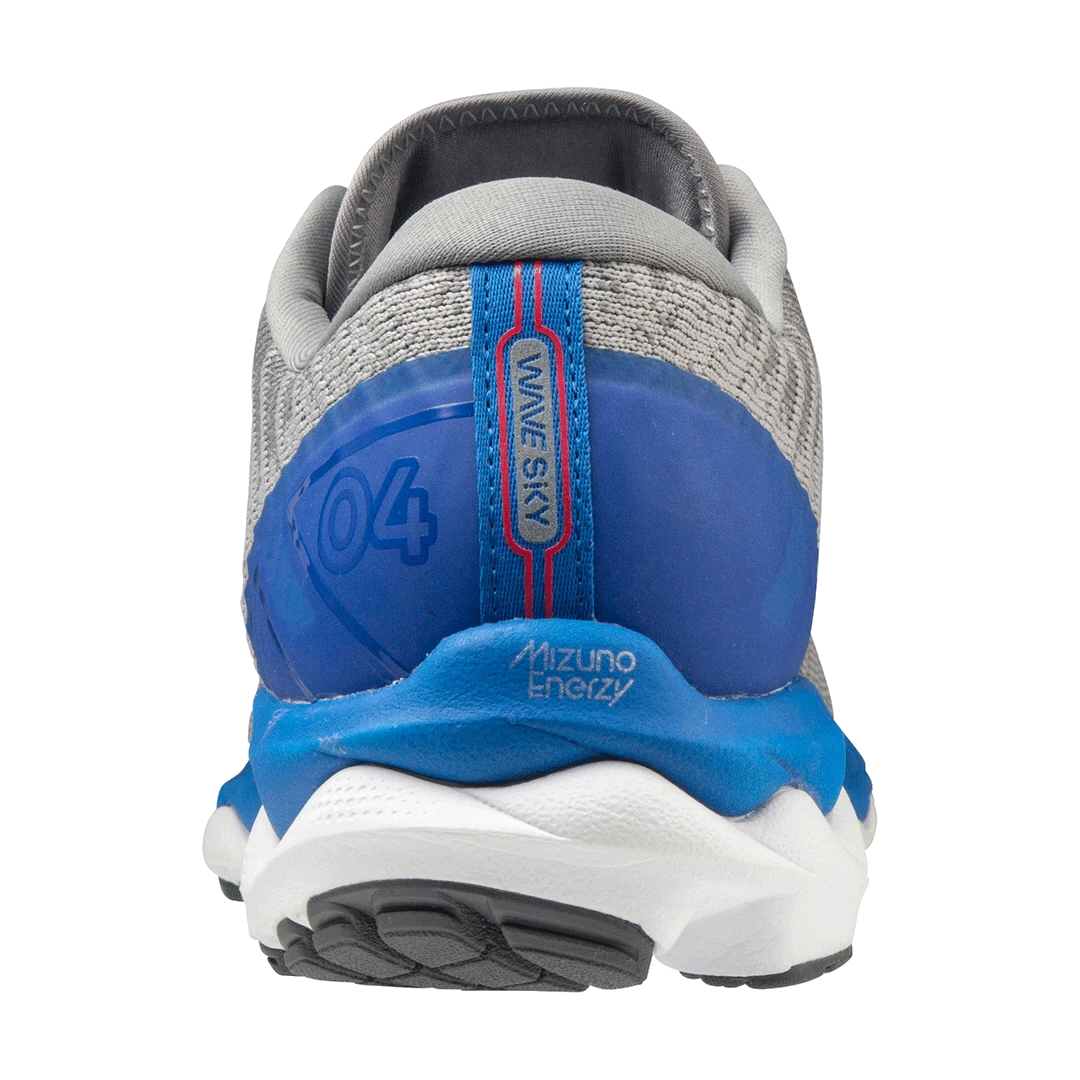 Mizuno Shoes Men's Wave Sky 4 Waveknit Running Shoe - Frost Grey - Regular (D) 4 Mizuno Shoes Men's Wave Sky 4 Waveknit Running Shoe - Frost Grey - Regular (D)