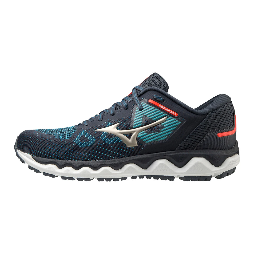 Mizuno Men's Wave Horizon 5 Running Shoe - India Ink/Platinum Gold - Regular (D) Shoes 2 Mizuno Men's Wave Horizon 5 Running Shoe - India Ink/Platinum Gold - Regular (D) Shoes
