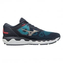 Mizuno Men's Wave Horizon 5 Running Shoe - India Ink/Platinum Gold - Regular (D) Shoes