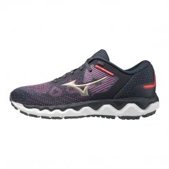 Mizuno Women's Wave Horizon 5 Running Shoe - Pop Violet/Platinum Gold - Regular (B)