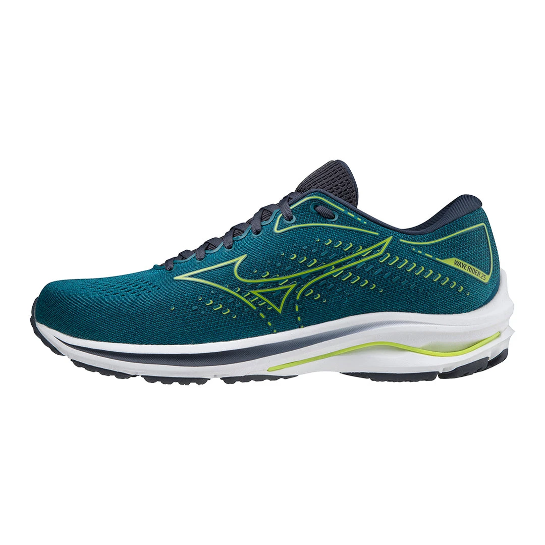 Mizuno Men's Wave Rider 25 Running Shoe - Harbor Blue - Regular (D) 2 Mizuno Men's Wave Rider 25 Running Shoe - Harbor Blue - Regular (D)