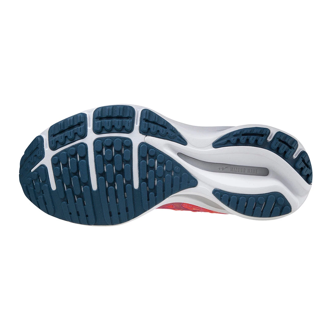 Mizuno Women's Wave Rider 25 Waveknit Running Shoe - Cayenne/Phlox Pink - Regular (B) Shoes 3 Mizuno Women's Wave Rider 25 Waveknit Running Shoe - Cayenne/Phlox Pink - Regular (B) Shoes
