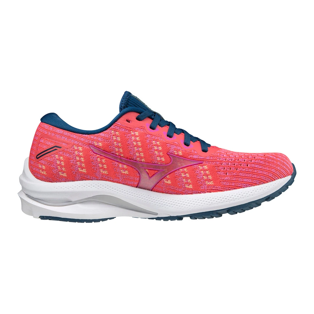 Mizuno Women's Wave Rider 25 Waveknit Running Shoe - Cayenne/Phlox Pink - Regular (B) Shoes 1 Mizuno Women's Wave Rider 25 Waveknit Running Shoe - Cayenne/Phlox Pink - Regular (B) Shoes