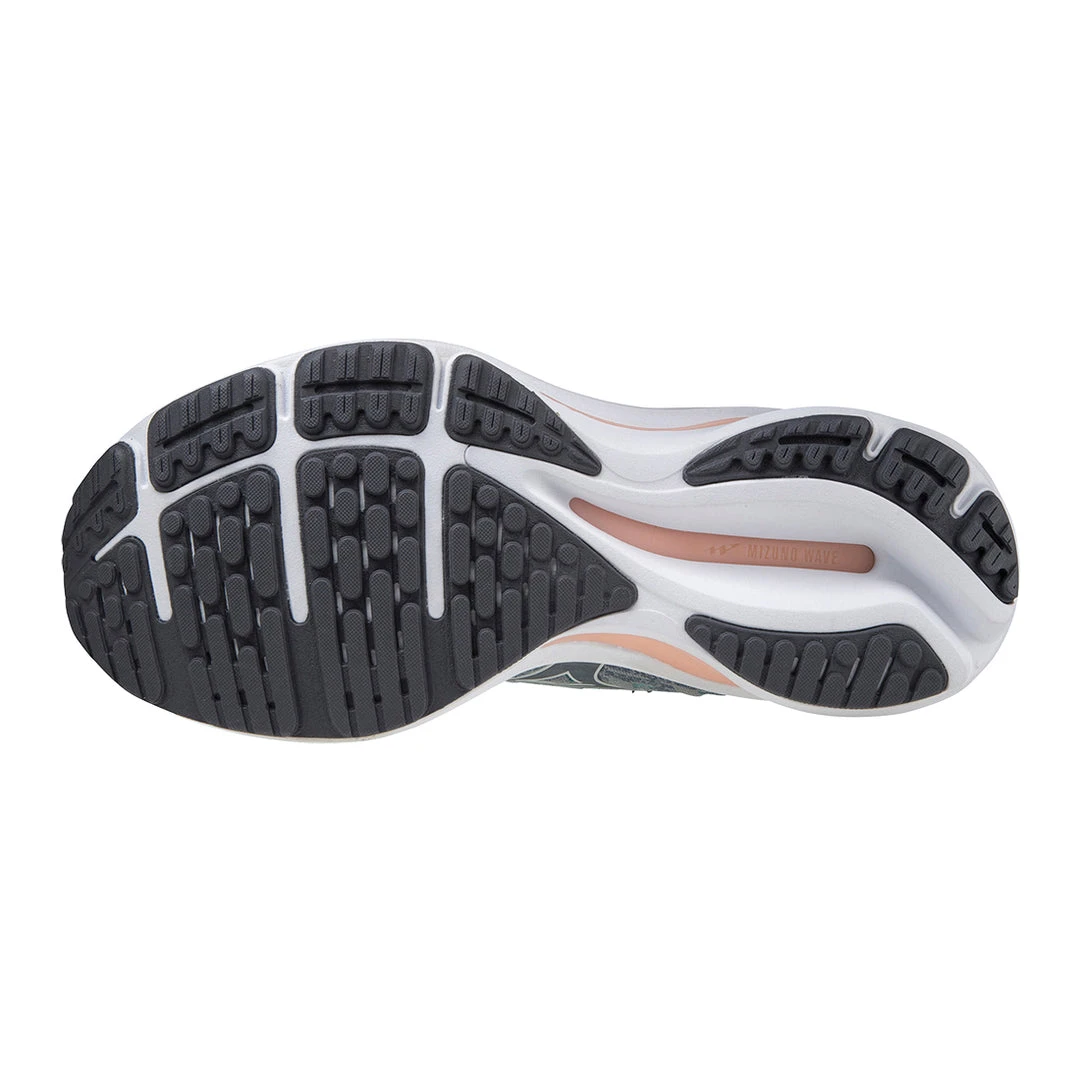Mizuno Women's Wave Rider 25 Waveknit Running Shoe - Quarry/Vaporous Grey - Regular (B) 3 Mizuno Women's Wave Rider 25 Waveknit Running Shoe - Quarry/Vaporous Grey - Regular (B)
